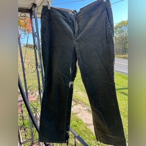 Tommy Jeans Women's size 16 Black/Charcoal Velour High Rise PANTS